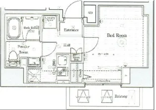 ベルグレード王子デュエ【12階】の間取り