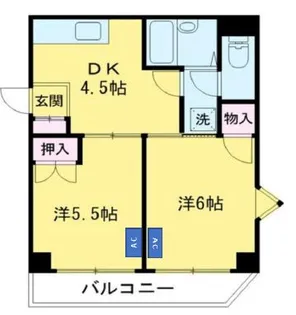 アルベール【5階】の間取り