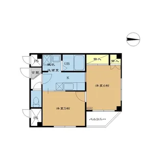 ロイヤルバティール【1階】の間取り
