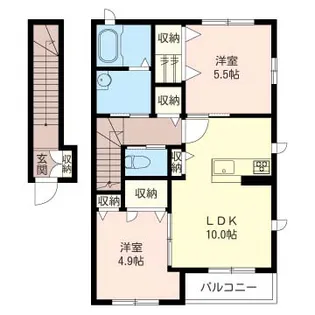 フェリス【2階】の間取り