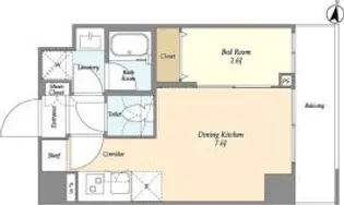 CREATIF日暮里【3階】の間取り