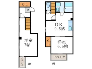 アルカス千本通の間取り
