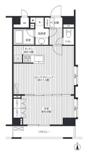 グランハイツ東新宿【5階】の間取り