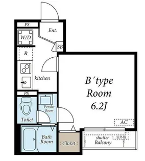 DS中目黒【1階】の間取り