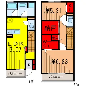 ディアコート新宿の間取り