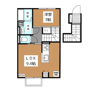 グランディス【2階】の間取り