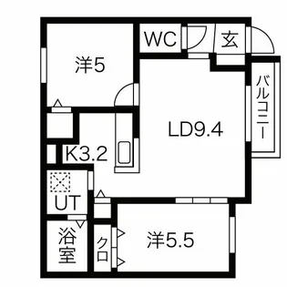 Encore北27条【2階】の間取り