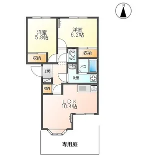 チェリークレスト【1階】の間取り