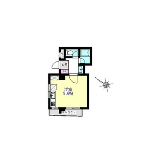 メゾン渡辺【2階】の間取り