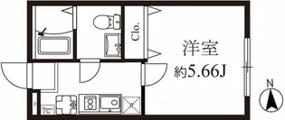 モダンラフォンテ高島平A【2階】の間取り