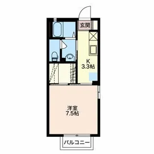 ディアスベアート B【2階】の間取り