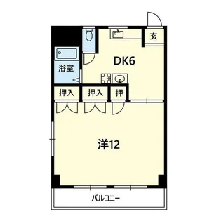 THE SECOND 藤崎宮【7階】の間取り