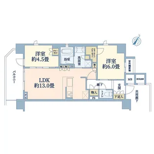 リストレジデンス茅ヶ崎【10階】の間取り