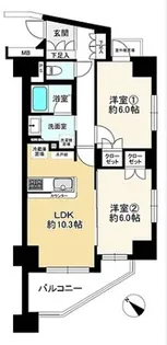 ヴェルディーク西葛西【2階】の間取り