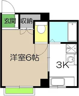ブリック愛宕【5階】の間取り