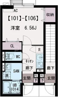 IXO 江北【1階】の間取り