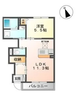 フェバリット【1階】の間取り