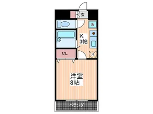 レジデンスタオダ【4階】の間取り