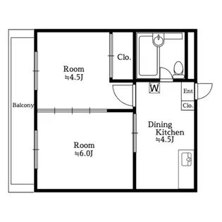 吉祥寺エコーハイツ【6階】の間取り