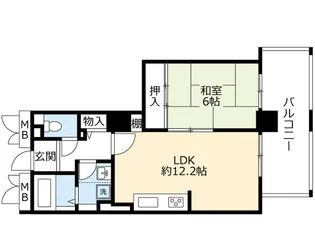 URHAT神戸・灘の浜【7階】の間取り