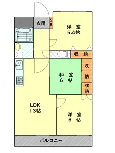 テレスハラ【4階】の間取り