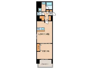 プレサンス丸の内フォート【13階】の間取り