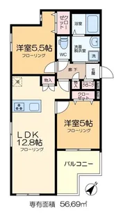 ヘーベルメゾン曳舟【2階】の間取り