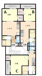 春日出北2丁目PJ【2階】の間取り