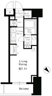 パークルージュ赤坂檜町【2階】の間取り