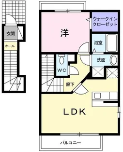 ヴェズレー・西中原【2階】の間取り