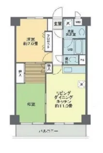 ヒル・イーストSS【2階】の間取り