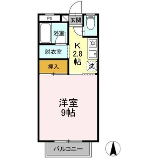 アピア開成【1階】の間取り