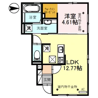 yonsa A【1階】の間取り