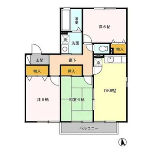 エスポワール木原【2階】の間取り