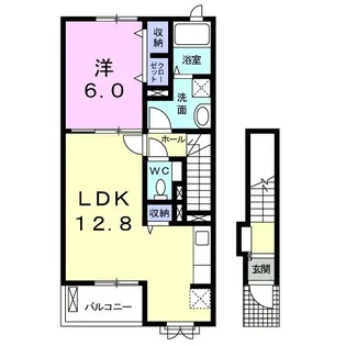 ベルアージュ II【2階】の間取り