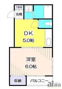 クレール下清戸【1階】の間取り