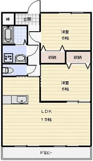 ロイヤル・ふじ【4階】の間取り
