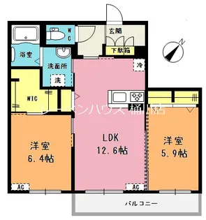 リヤン エテルネル【2階】の間取り