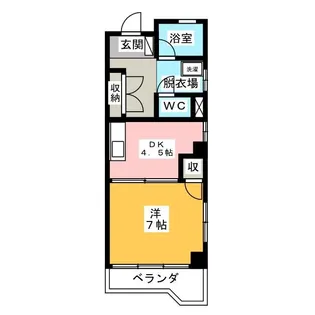 安藤ハイツ【4階】の間取り