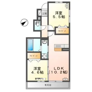 プリマヴェーラ D棟【1階】の間取り