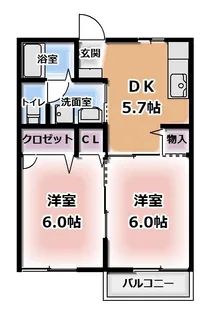 ルミナス21C【2階】の間取り