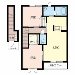 ヒルズリゾート【2階】の間取り