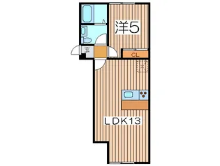 メゾン衣笠【1階】の間取り