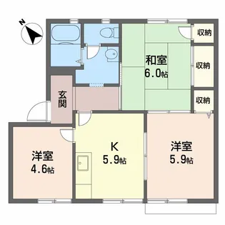 ガーデンハイツ古谷C棟【1階】の間取り