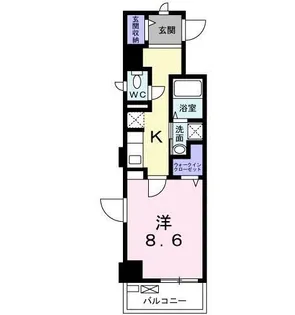 アルカサル中央通【2階】の間取り
