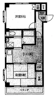 アキヤママンション【1階】の間取り