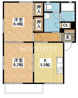 ヴィレスト椿【2階】の間取り