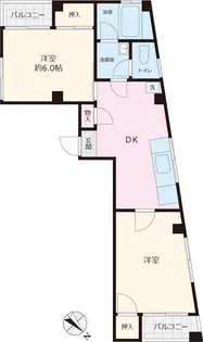 黒田ハイム【3階】の間取り