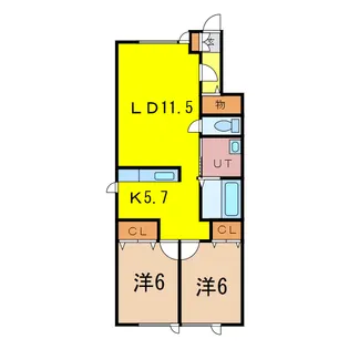 PURE MARINEV【1階】の間取り