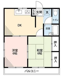 エステートピア西新井【1階】の間取り